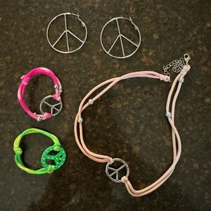 NWOT Y2K Justice Peace Jewelry Bundle